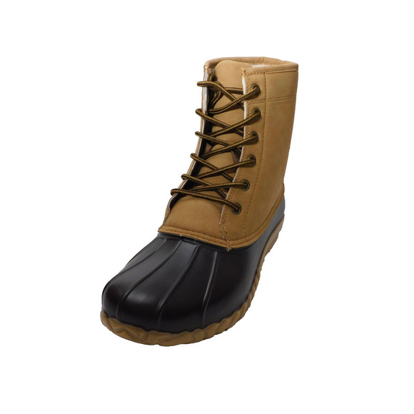 M55 Jbu Brown Beige Maine Water-Resistant Duck Boot 12 M - Picture 4 of 6